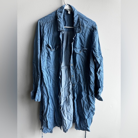 Terra & Sky Dresses & Skirts - Terra & Sky Blue Long Sleeve Dress